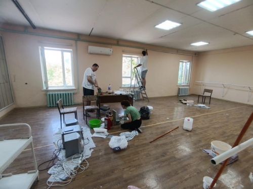 В культурно-досуговом центре Ахтубинского отдела культуры провели косметический ремонт танцевального зала
