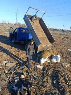 О фактах несанкционированного сброса мусора в Ахтубинске